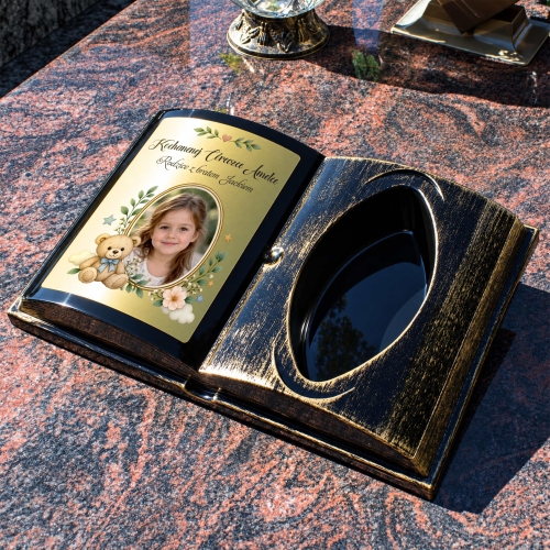 Księga na Grób Dziecka ze Zdjęciem Personalizowana z Napisem
