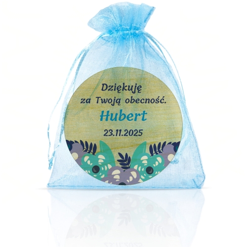 MAGNES KOŁO upominki dla gości na chrzest nadruk 