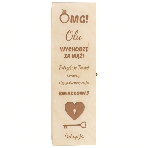 SKRZYNKA NA ALKOHOL pytanie do świadków grawer