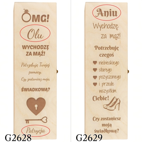 SKRZYNKA NA ALKOHOL pytanie do świadków grawer