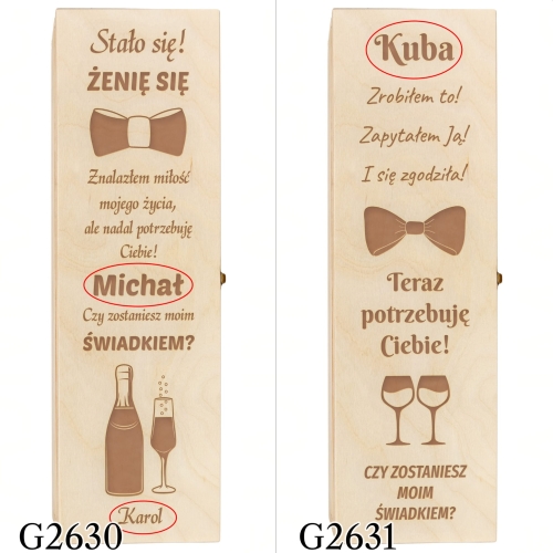 SKRZYNKA NA ALKOHOL pytanie do świadków grawer