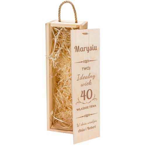 SKRZYNKA NA ALKOHOL prezent na urodziny grawer