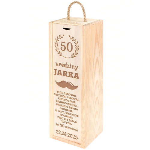 SKRZYNKA NA ALKOHOL prezent na urodziny grawer