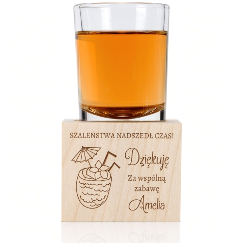 Świecznik PODZIĘKOWANIA DLA GOŚCI na 18 urodziny grawer