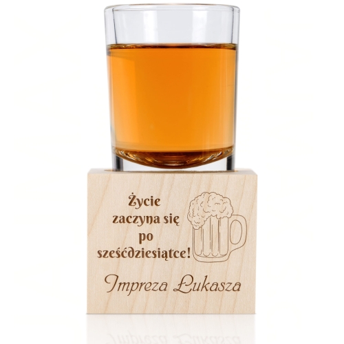 Świecznik PODZIĘKOWANIA dla gości NA URODZINY grawer