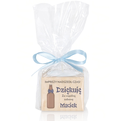 ŚWIECZNIK podziękowanie dla gości na 18 urodziny nadruk