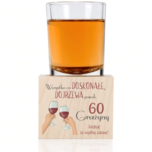 ŚWIECZNIK upominki na urodziny dla gości nadruk