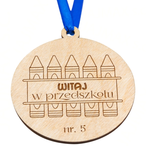 MEDAL na pasowanie na przedszkolaka grawer