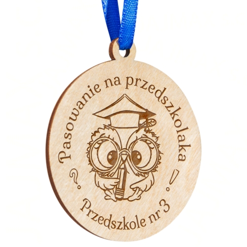 MEDAL na pasowanie na przedszkolaka grawer