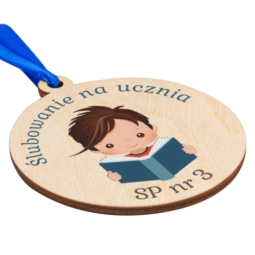 MEDAL pasowanie na ucznia nadruk