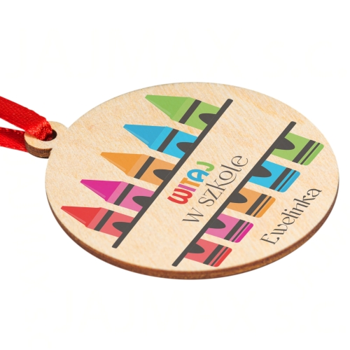 MEDAL imienny pasowanie na ucznia nadruk