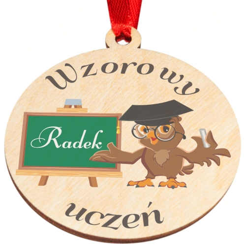 MEDAL DLA WZOROWEGO UCZNIA upominek na zakończenie roku 