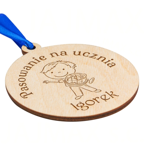 MEDAL ślubowanie na ucznia imię grawer 