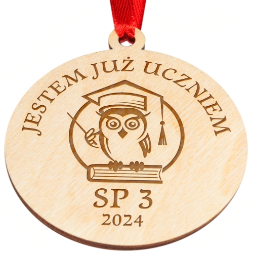 Medal na PASOWANIE dla ucznia grawer