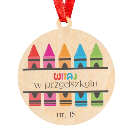 Medal PASOWANIE na przedszkolaka nadruk