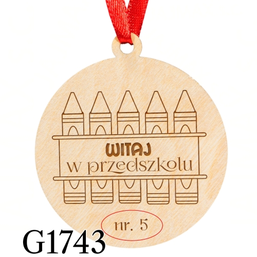 MEDAL na pasowanie na przedszkolaka grawer
