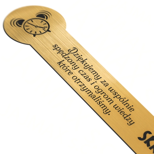 ZAKŁADKA DO KSIĄŻKI złota prezent dla nauczyciela grawer