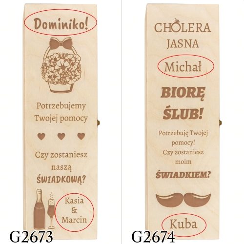 SKRZYNKA NA ALKOHOL pytanie do świadków grawer