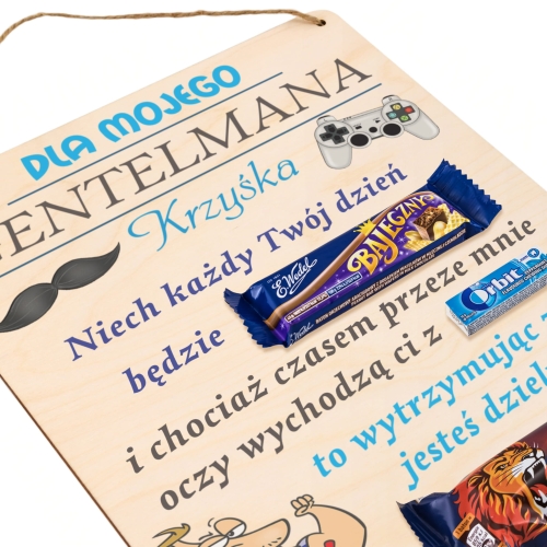 SŁODKI DYPLOM pomysł na prezent dla chłopaka nadruk