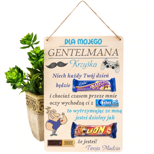 SŁODKI DYPLOM pomysł na prezent dla chłopaka nadruk