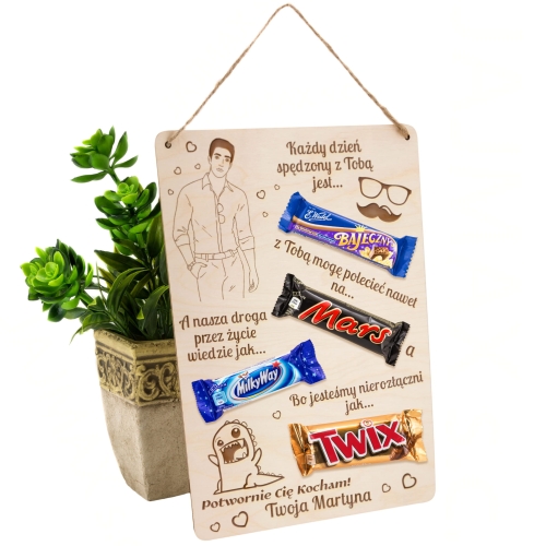 Słodki dyplom PREZENT DLA CHŁOPAKA na dzień chłopaka grawer