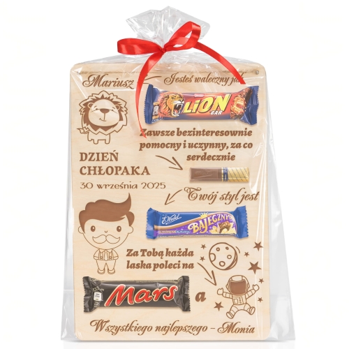 SŁODKI DYPLOM dla niego na dzień chłopaka grawer