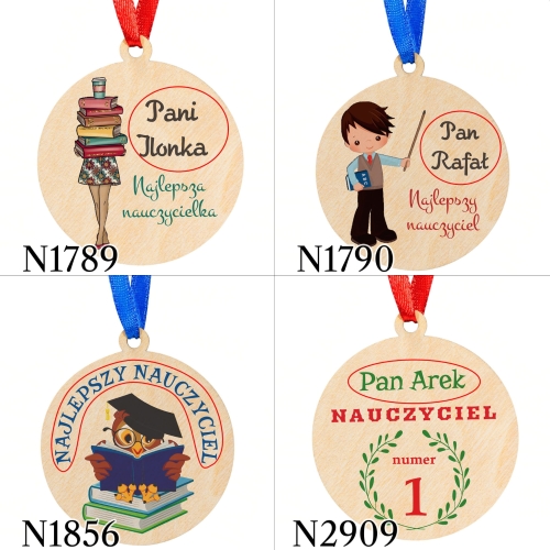 Medal prezent DLA NAUCZYCIELA nadruk
