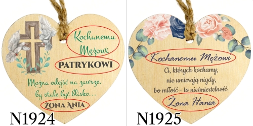 Zawieszka na znicz na WSZYSTKICH ŚWIĘTYCH nadruk