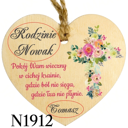 Zawieszka na znicz na WSZYSTKICH ŚWIĘTYCH nadruk