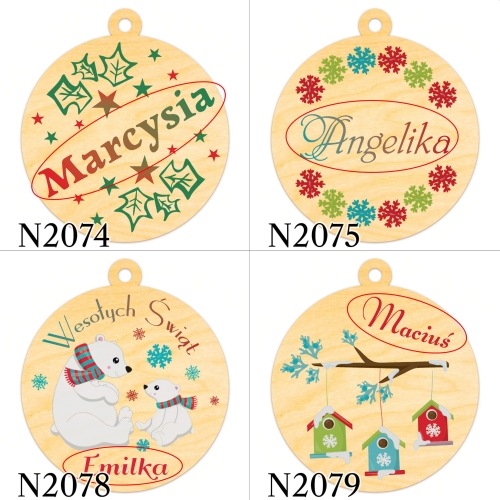 BOMBKA z imieniem PREZENT na Mikołajki dla dziecka nadruk