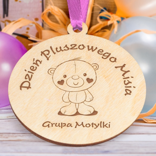 MEDAL koło Na Dzień Pluszowego Misia DLA DZIECKA grawer 