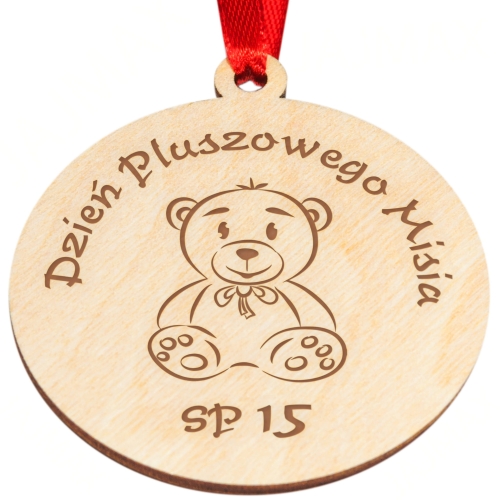 MEDAL koło Na Dzień Pluszowego Misia DLA DZIECKA grawer 