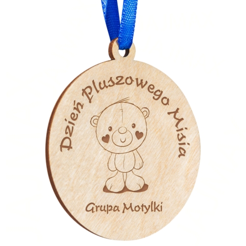 MEDAL koło Na Dzień Pluszowego Misia DLA DZIECKA grawer 