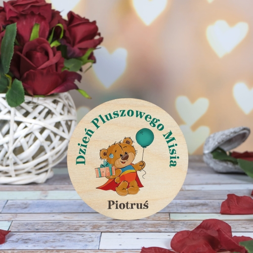 MAGNES koło Dzień Pluszowego Misia z imieniem dziecka nadruk
