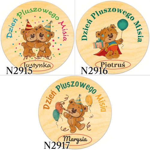 MAGNES koło Dzień Pluszowego Misia z imieniem dziecka nadruk