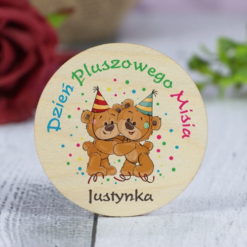 MAGNES koło Dzień Pluszowego Misia z imieniem dziecka nadruk