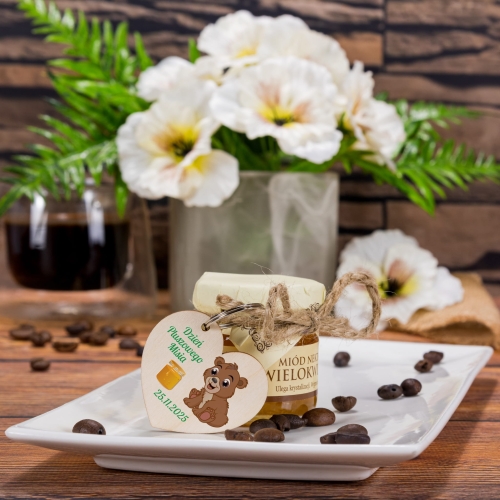 UPOMINEK dla dzieci Na Dzień Pluszowego Misia Brelok i Miodzik