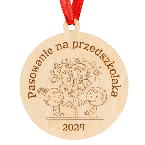 MEDAL na pasowanie na przedszkolaka grawer