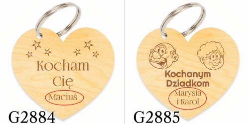 BRELOK DO KLUCZY I PRALINKI prezent na DZIEŃ BABCI I DZIADKA