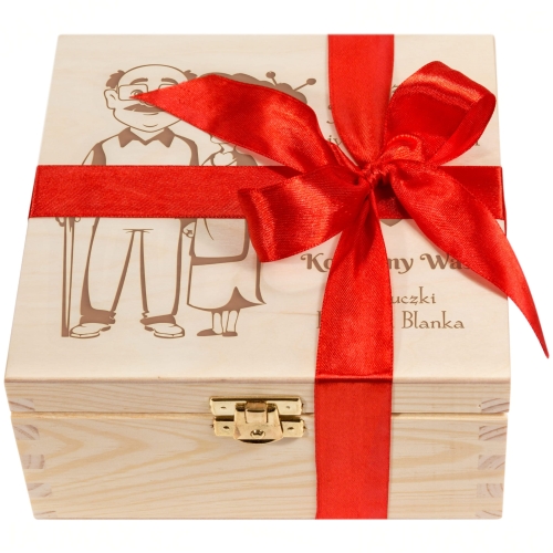 PUDEŁKO ZESTAW HERBAT Prezent na Dzień Babci Dzień Dziadka
