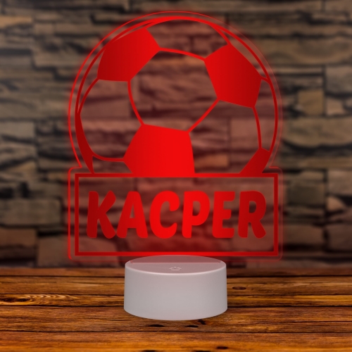 LAMPKA LED do pokoju dziecka PIŁKA imię prezent dla dziecka