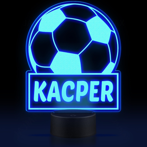 LAMPKA LED do pokoju dziecka PIŁKA imię prezent dla dziecka