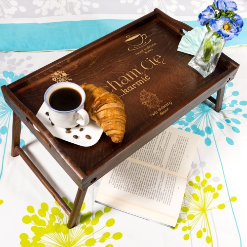 STOLIK ŚNIADANIOWY prezent dla par na Walentynki GRAWER