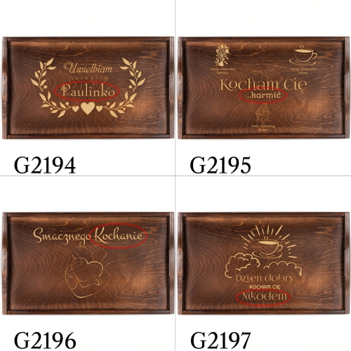 STOLIK ŚNIADANIOWY prezent dla par na Walentynki GRAWER