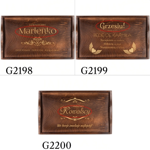 STOLIK ŚNIADANIOWY prezent dla par na Walentynki GRAWER