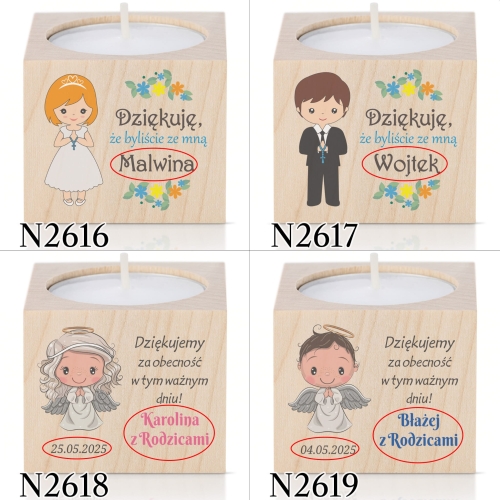 ŚWIECZNIK pierwsza komunia święta nadruk