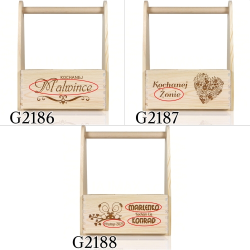 DREWNIANE NOSIDŁO na kwiaty prezent dla Niej GRAWER