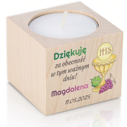 ŚWIECZNIK pierwsza komunia święta nadruk