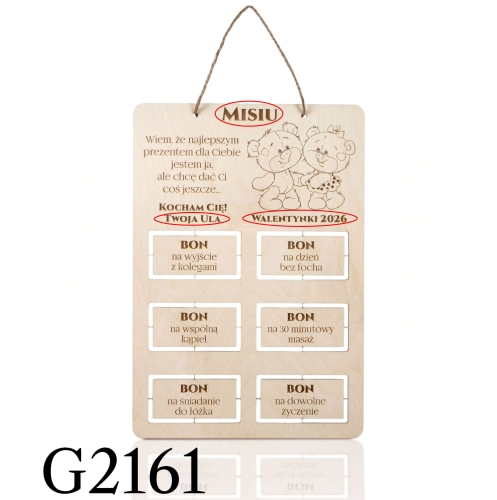 Bony na Walentynki PREZENT DLA ZAKOCHANYCH grawer