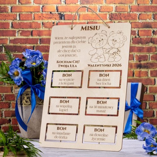 Bony na Walentynki PREZENT DLA ZAKOCHANYCH grawer